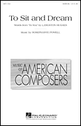 To Sit And Dream SATB choral sheet music cover
